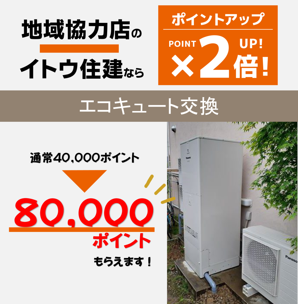 イトウ住建家電購入応援キャンペーンポイント2倍